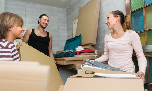 Removal team preparing belongings for a Finchley move