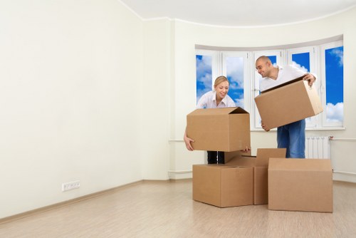 Local moving team handling furniture transport in Finchley