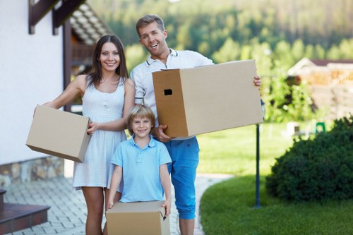 Prepared moving van for local Finchley customers