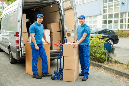 Local removal van service helping with a house or office move in Finchley