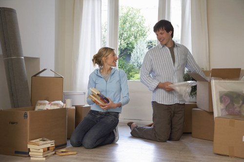 Local removals vehicle supporting a Finchley home move