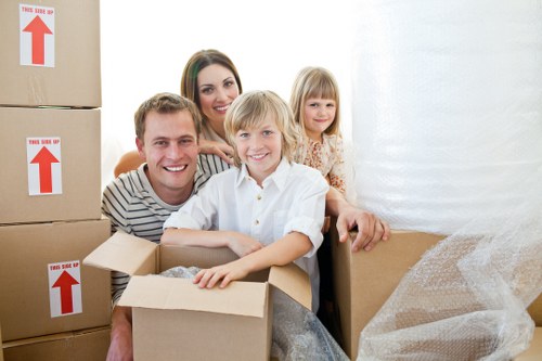 Careful furniture loading for a local move in Finchley