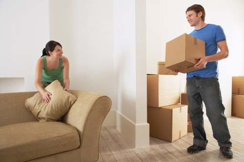 Careful handling of boxes and furniture during a Finchley move